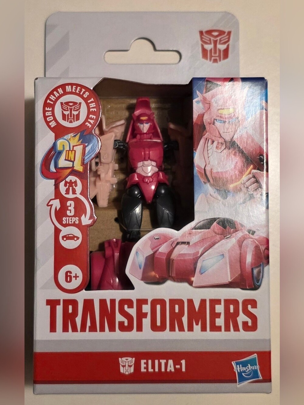 NWT Hasbro Transformers Elita-1 3-Step Transformer Toy